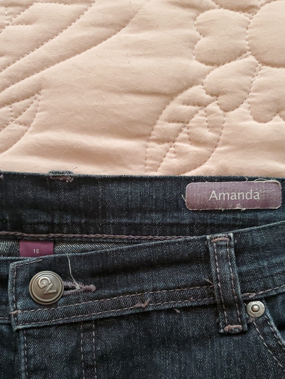 Gloria Vanderbilt Amanda High-Rise Dark Blue Jeans